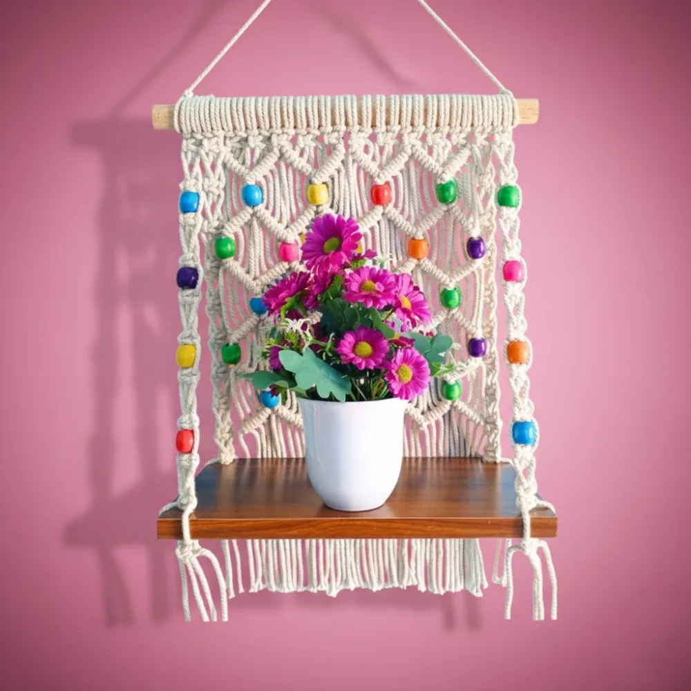 Macrame Self | Boho Self Decor